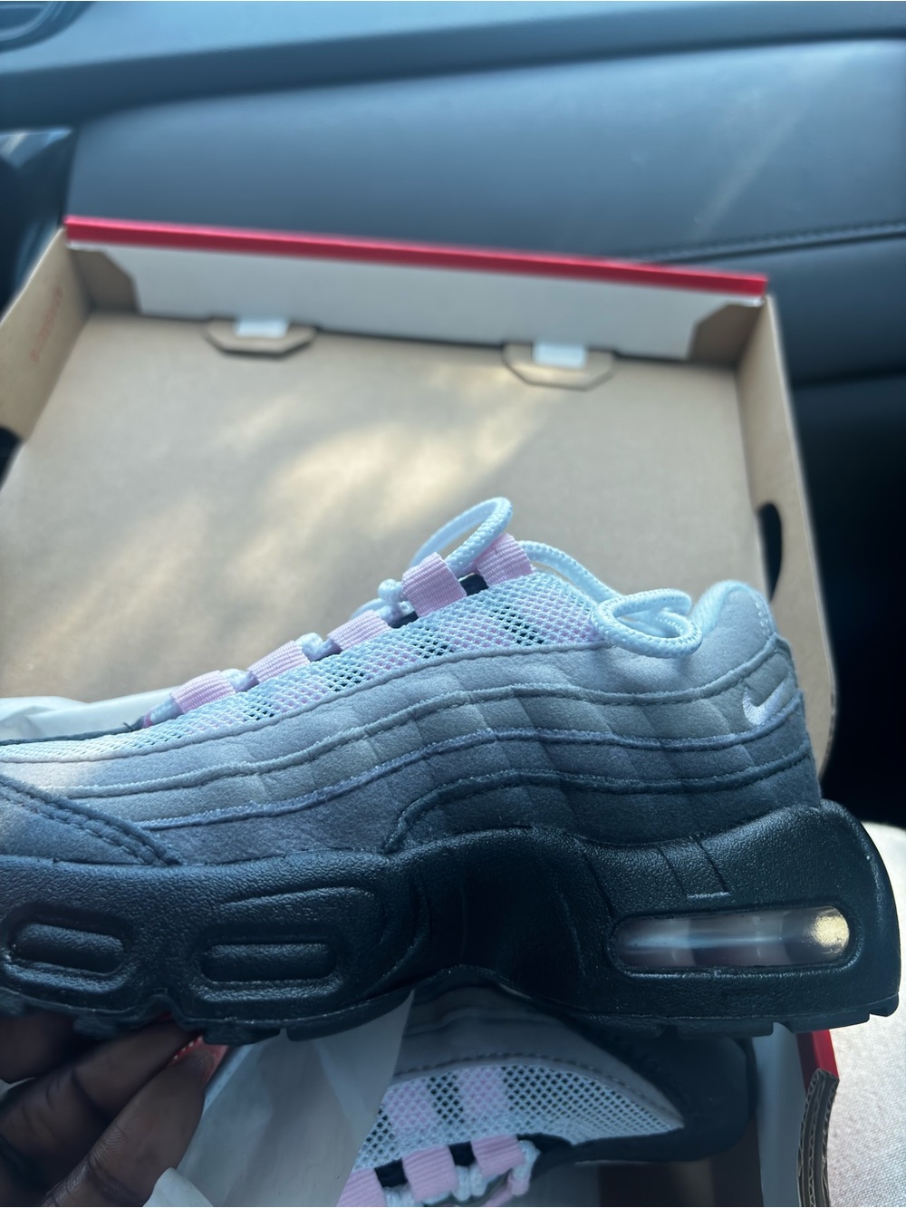 Nike Air Max 95 Ombre Gray with Pink Accents